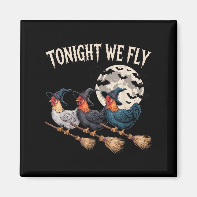 Íman Esta Noite Voamos Com O Rooster Do Halloween Engra (Frente)