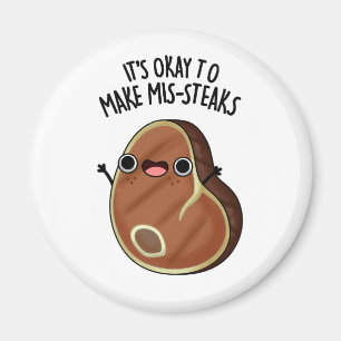 Íman Está Tudo Bem Fazer Mis-Steaks Engraçado Pun De Bi