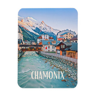 Íman Estação Chamonix de ski