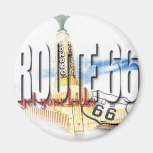 Íman Estação Conoco Antiga, Texas - Rota 66