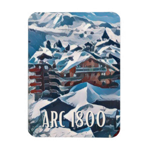 Íman Estação de esqui flexível Les Arcs