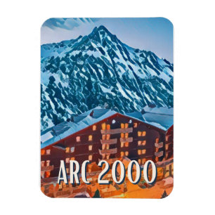 Íman Estação de esqui flexível Les Arcs 2000