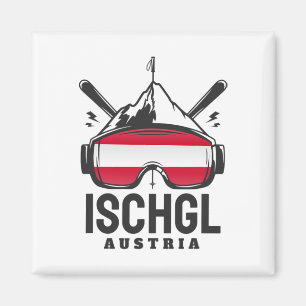 Íman Estação de Esqui Ischgl Áustria Esqui Retro