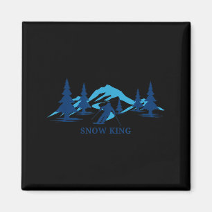 Íman Estação de esqui snow king esquiador de esqui