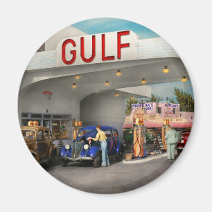 Íman Estação de Gás - A viagem rodoviária americana de