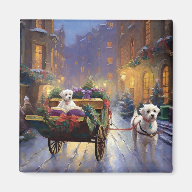 Íman Estação Festiva de Natal Maltês (Frente)