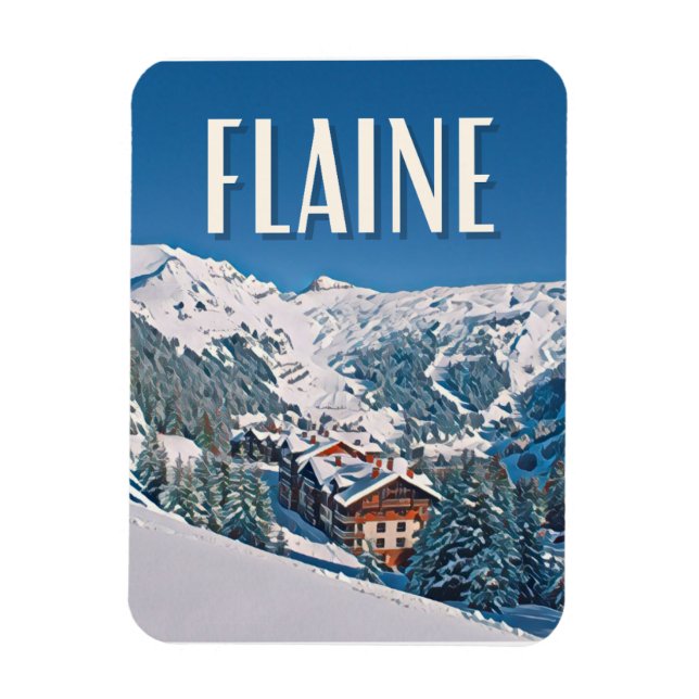 Íman Estação Flaine de ski (Vertical)