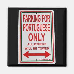 Íman "Estacionando para ímã do português somente"