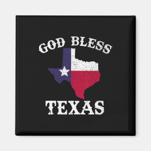 Íman Estado Americano Texas Flag Texan Deus abençoe Tex