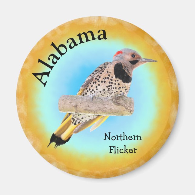 Íman Estado Bird do Alabama (Frente)