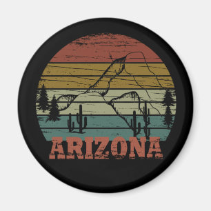 Íman Estado da arizona vintage sunset horizontal az pin