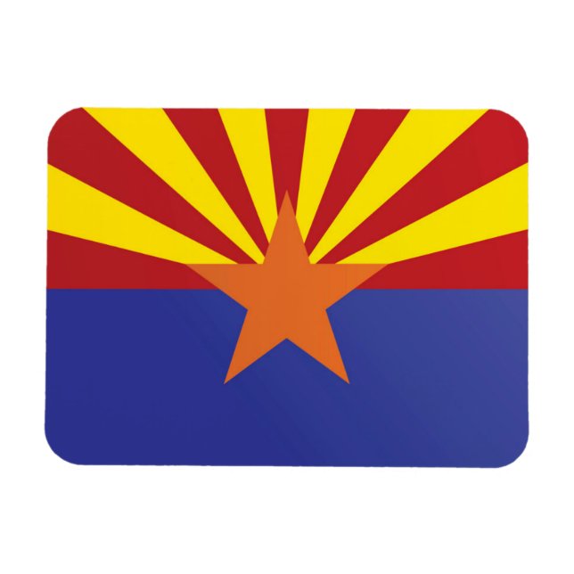 Íman Estado de bandeira da Arizona, EUA (Horizontal)