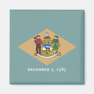 Íman Estado de bandeira de Delaware (DE, EUA)