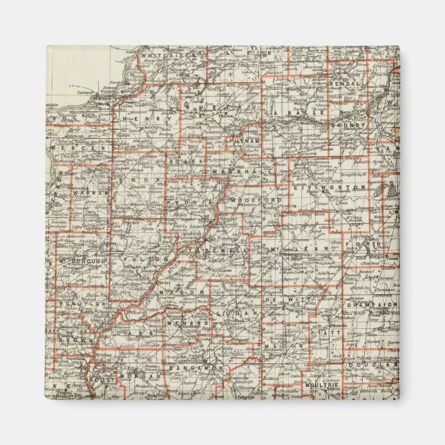 Íman Estado de Illinois (Frente)