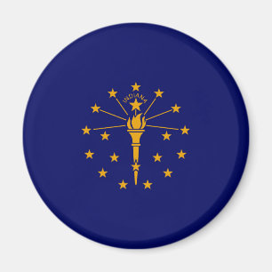Íman Estado de Indiana Flag Design