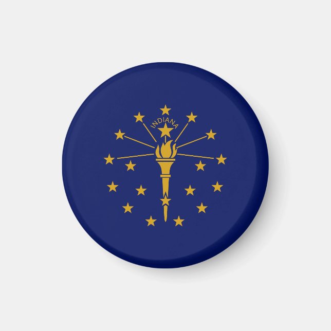 Íman Estado de Indiana Flag USA (Frente)