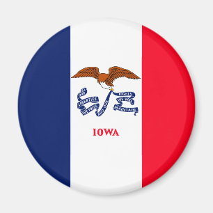 Íman Estado de Iowa Flag Design