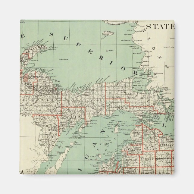 Íman Estado de Michigan (Frente)