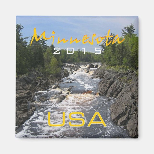 Íman Estado de Minnesota EUA Souvenir Magnet Change Yea (Frente)