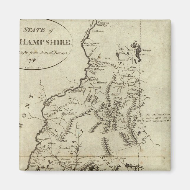 Íman Estado de New Hampshire 4 (Frente)