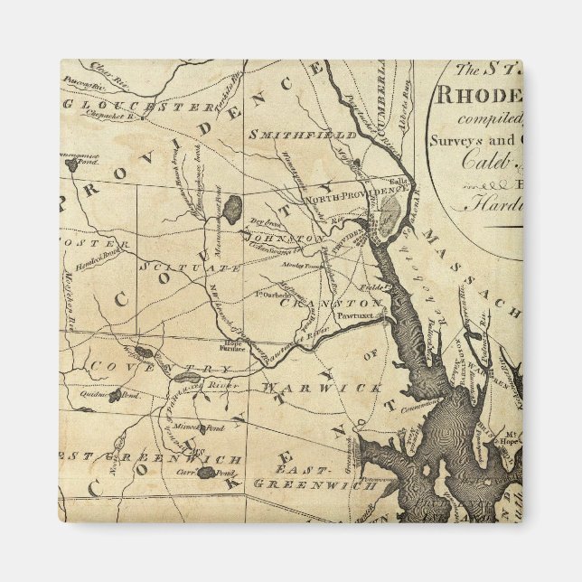 Íman Estado de Rhode Island (Frente)