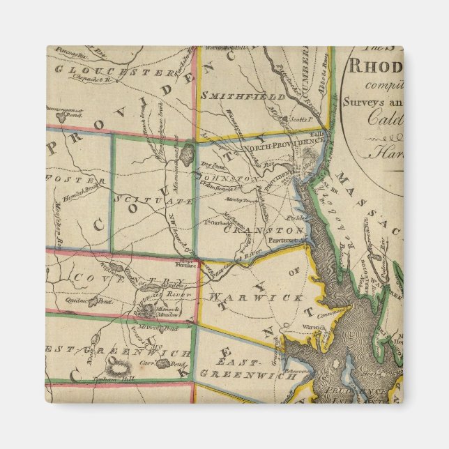 Íman Estado de Rhode Island 3 (Frente)