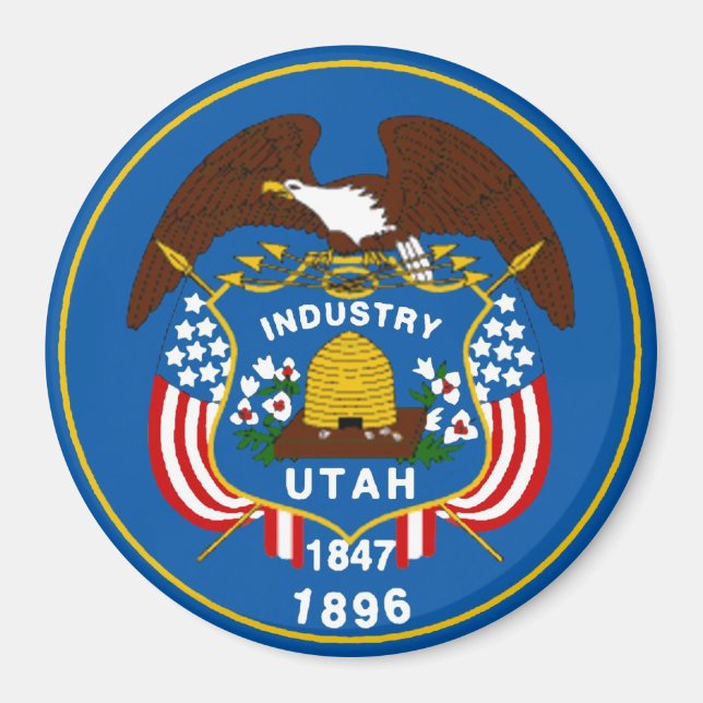 Íman Estado de Utah - Magnet (Frente)
