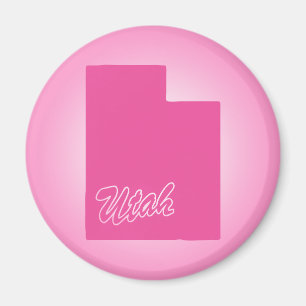 Íman Estado de Utah Magneto Rosa