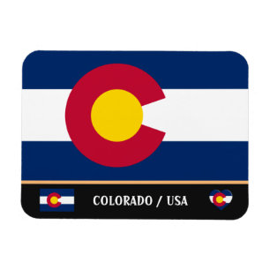 Íman Estado do Colorado Flag & Colorado /América viage