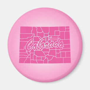 Íman Estado do Colorado Ímã Rosa