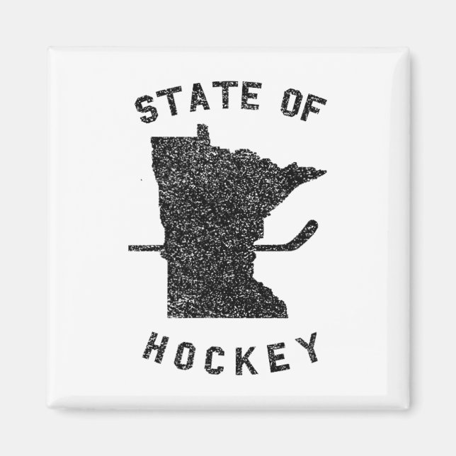 Íman Estado Do Hockey Minnesota (Frente)