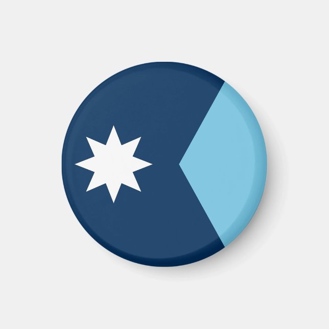 Íman Estado do Minnesota Flag USA (Frente)