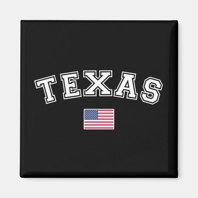Íman Estado do Texas USA Flag (Frente)