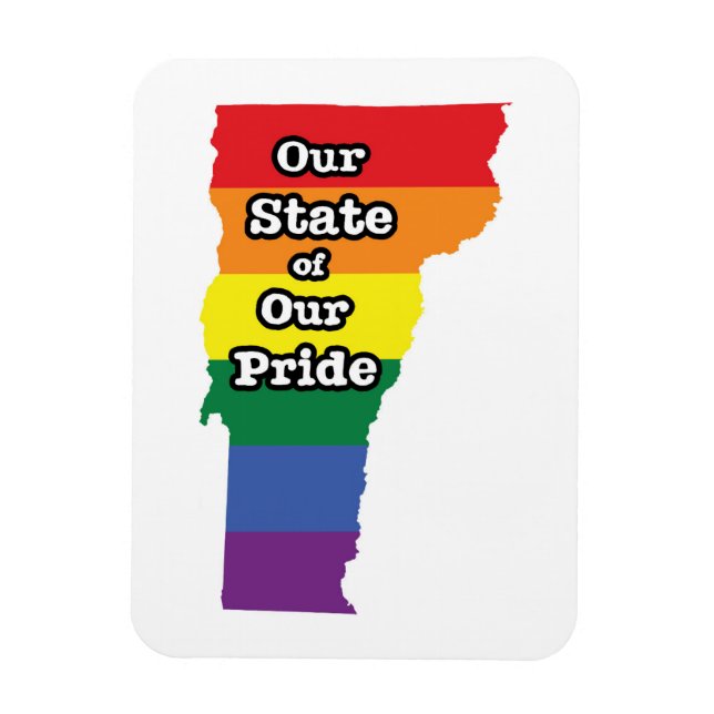 Íman Estado orgulho gay | Vermont (Vertical)