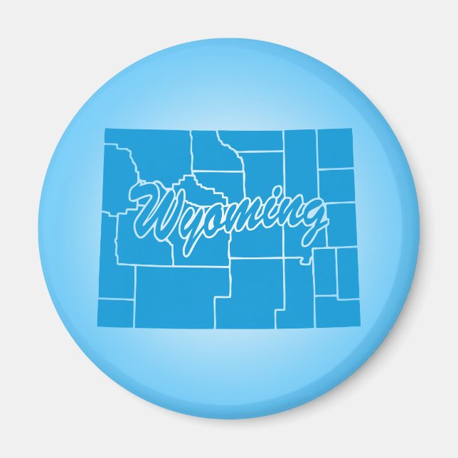 Íman Estado Wyoming (Frente)