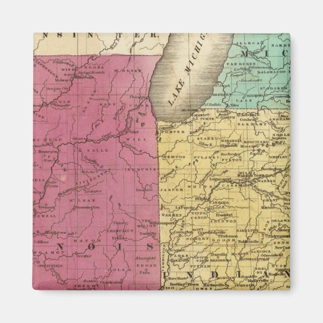 Íman Estados Ocidentais com mapa indefinido do Alto Mic (Frente)