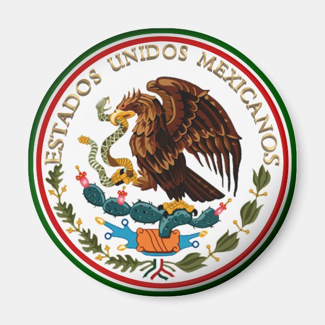 Íman Estados Unidos Mexicanos (águia de pavilhão mexica (Frente)