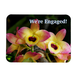 Íman Estamos encantados! Magneta flexível orquídea