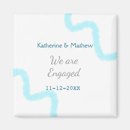 Íman Estamos noivos de na moda espiralada de cinza d'ág