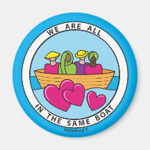 Estamos Todos No Mesmo Barco 1_Round Magnet 2,25"