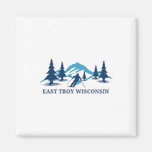 Íman Estância de esqui East Troy Wisconsin Esquiando Es