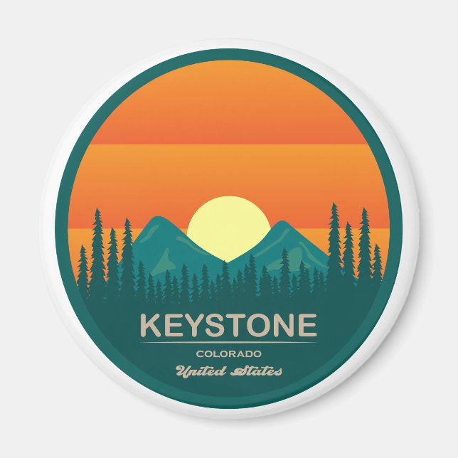 Íman estância de esqui Keystone Colorado (Frente)