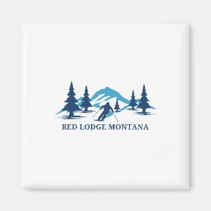 Íman Estância de esqui Red Lodge Montana Esqui Esquiado