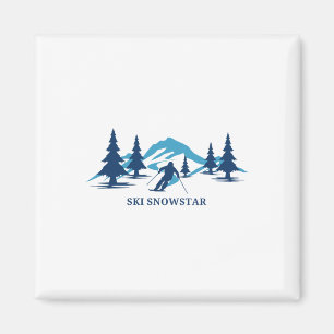 Íman Estância de Esqui Ski Snowstar Illinois Esqui Esqu