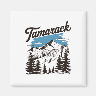 Íman Estância de esqui Tamarack Idaho Esquiando Esquiad