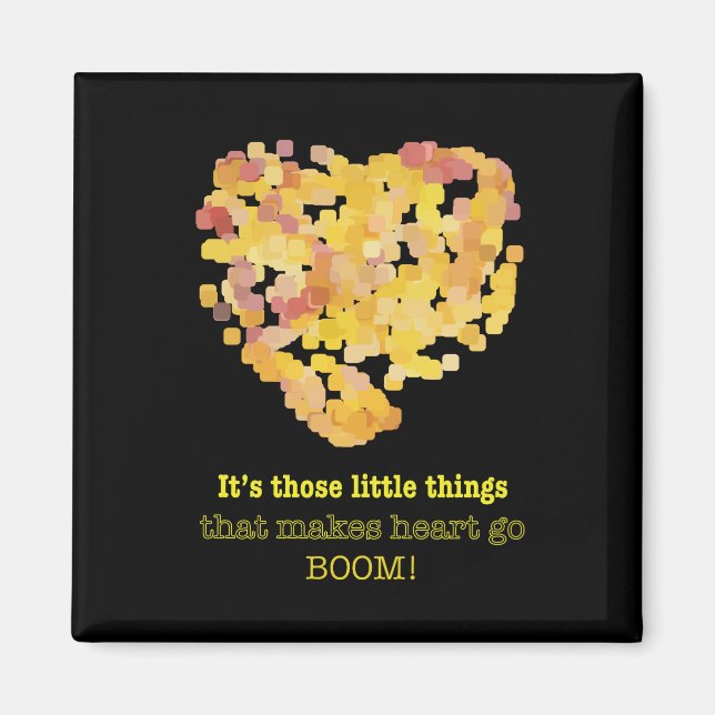 Íman Estar apaixonado por aspas: São essas pequenas coi (Frente)