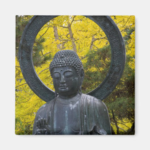 Íman Estátua Buda no Ouro Japonês de Jardins