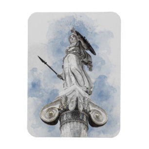 Íman Estátua Clássica de Atena – Inspirada na Mitologia