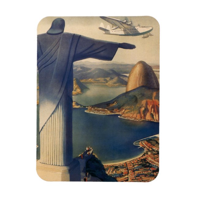 Íman Estátua Cristo Redentor, Rio De Janeiro, Brasil (Vertical)