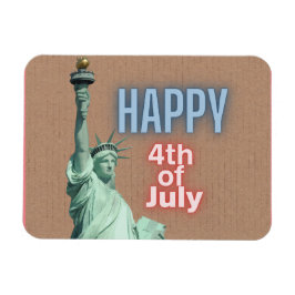 Íman Estátua da Liberdade de 4 de Julho Neon